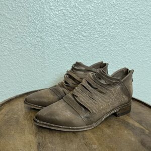 Free People Lost Valley Suede Brown Ankle Boot Women's 36 US 6